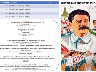 Edexcel Russia and the USSR - Comprehensive Revision pack