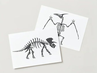 Dinosaur skeleton templates