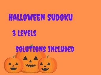 Differentiated Halloween Sudoku