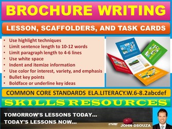 BROCHURE MAKING LESSON AND RESOURCES