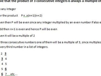 Examples of algebraic and geometric proof