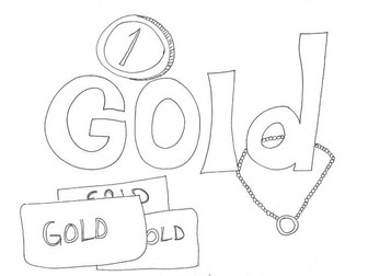 Gold: Colours: Colouring Sheet