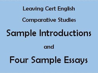 Leaving Cert English Comparative Studies Bundle