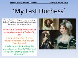 author of my last duchess