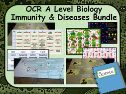 OCR A Level Biology Immunity & Communicable Diseases Bundle