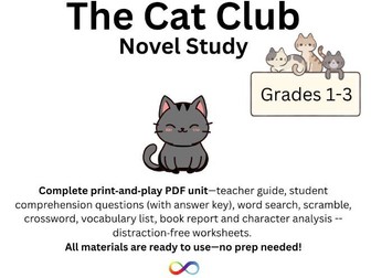 Book Study for The Cat Club