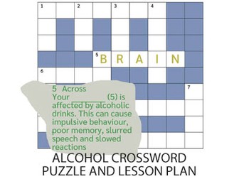 Alcohol Crossword Puzzle and Lesson Plan (UK)