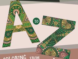 Mandala Coloring Book – Mandala-Rama #5 – Mandala Alphabet! ("Madalalphabet"!)