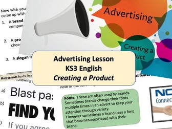 Advertising - Creating a Product