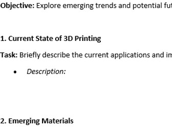 session 11 - ages 11-14 - Future of 3D Printing