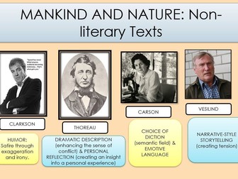 Mankind and Nature - Non-literary Works (MYP English A, Unit of Work)
