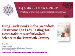 Using Trade Books in the Secondary CR: The Lady Tasting Tea