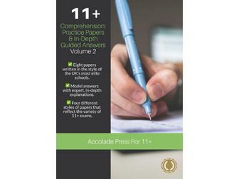11+ Comprehension: Practice Papers & In-Depth Guided Answers – Volume 2