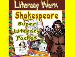 Shakespeare Super Literacy Packet for Elementary Level