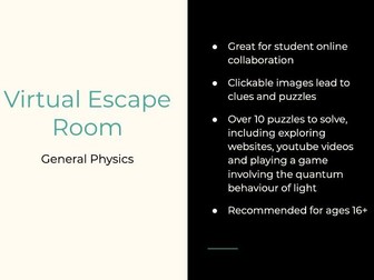 Physics Virtual Escape Room