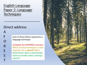 English Language Paper 2 GCSE 9-1 Exam Practice