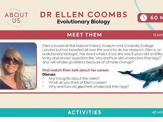 UNBOXED Learning - About Us: Evolutionary Biology – Dr Ellen Coombs Ages 11-18