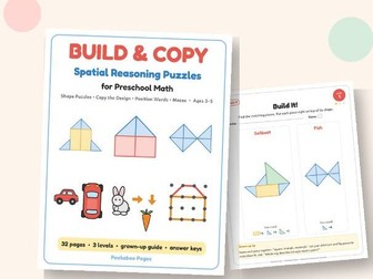 Free Sample – Build & Copy Spatial Reasoning (Ages 3-5)