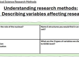WJEC Medical Science - Unit 3 (3.1.1-3.1.5)
