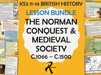 Medieval England & Norman Conquest - 20 LESSON BUNDLE