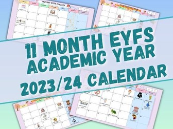 Monthly Calendar 2023-2024 EYFS KS1