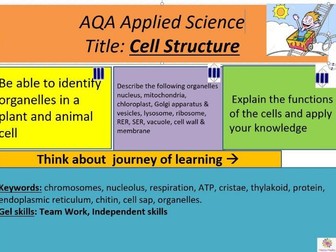 AQA Level 3 Applied Science: Cell Structure