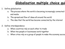 Globalization questions quizlet image