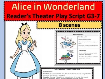 Alice in Wonderland Readers’ Theater Script | Drama & Fluency Activity ESL| KS2- KS3