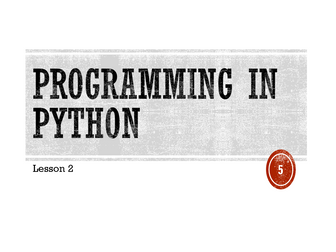 KS3 Python - Introduction