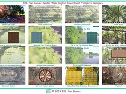 Spider Web English PowerPoint Game Template FREE READ ONLY SHOW