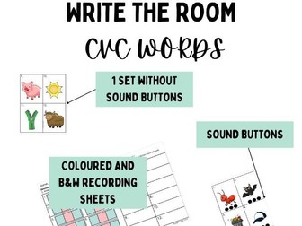 Write the room CVC words