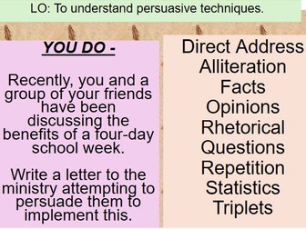 Persuasive Writing Module