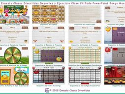 Sports and Exercise Kooky Class Spanish PowerPoint Game