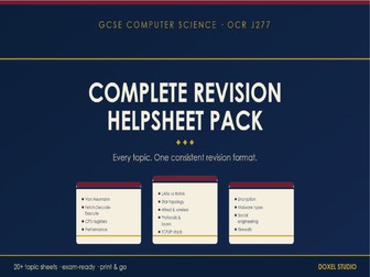 OCR J277 Revision Sheets