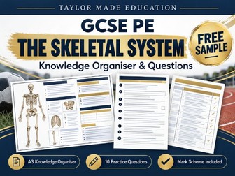 Free sample TME GCSE PE Structure and Function of the Skeletal System