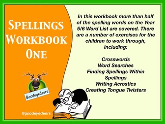 Spellings Workbook 1 - Years 5/6