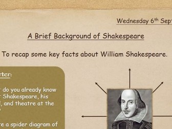 An Introduction to Shakespeare & The Globe