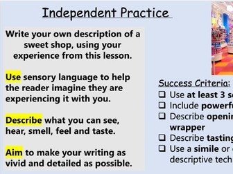 Creative Writing - Setting, atmosphere and narrative
