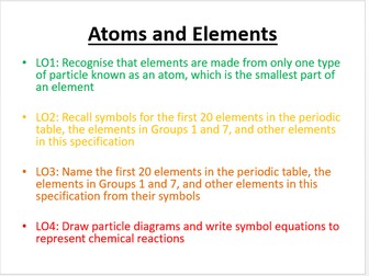 AQA GCSE chemistry bundle (whole course)