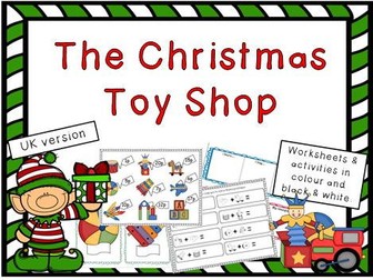 Christmas Toy Shop Money Activities