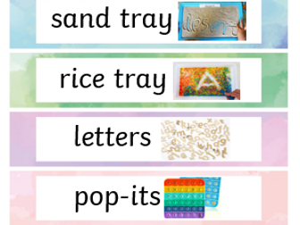 EDITABLE Tray Labels