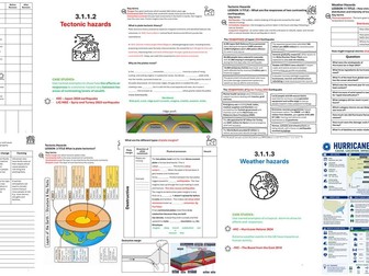 AQA GCSE Natural Hazard Lesson, Workbook and Exam Booklet