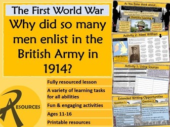 Propaganda & Enlistment - First World War WW1