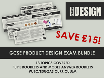 WJEC GCSE Product Design Exam Bundle