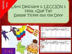 Descubre 1 L1 Hola Que Tal Ticket Out The Door Sample