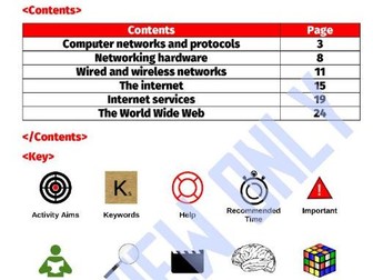 KS3 Networks & Internet Booklet [Word Version] (Networks from semaphores to the Internet)