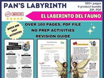 Pan's Labyrinth Bundle - El Laberinto del Fauno Workbook & Essay Writing Tips