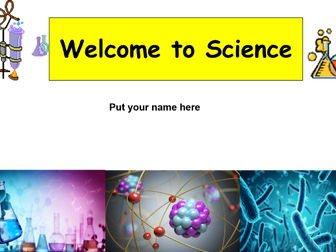 Welcome to science first lesson of the year