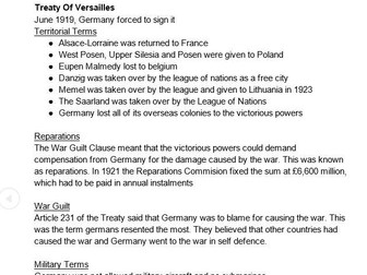 Revision Edexcel Nazi Germany GCSE 21 pages