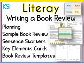 Literacy Writing a Book Review KS1